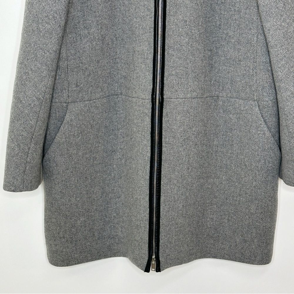 J. Crew Stadium Hooded Wool Coat Nello Gori Gray Size XL - Picture 7 of 14